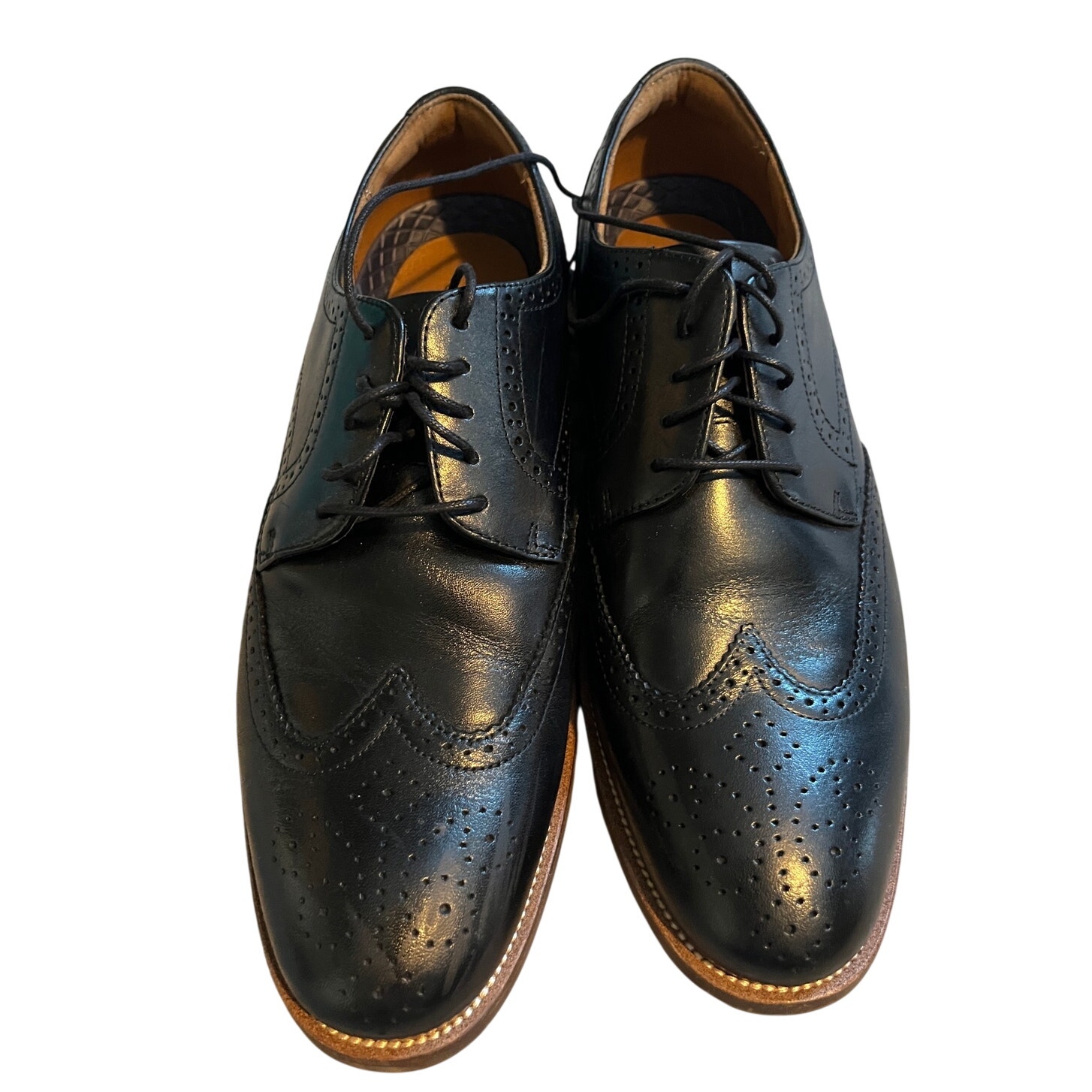 Florsheims Rucci Wingtip Oxfords Black Size 9.5